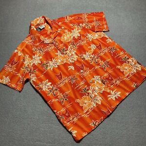 Kennington‎ LTD California Hawaiian Short Sleeve Floral Shirt Medium Button Down